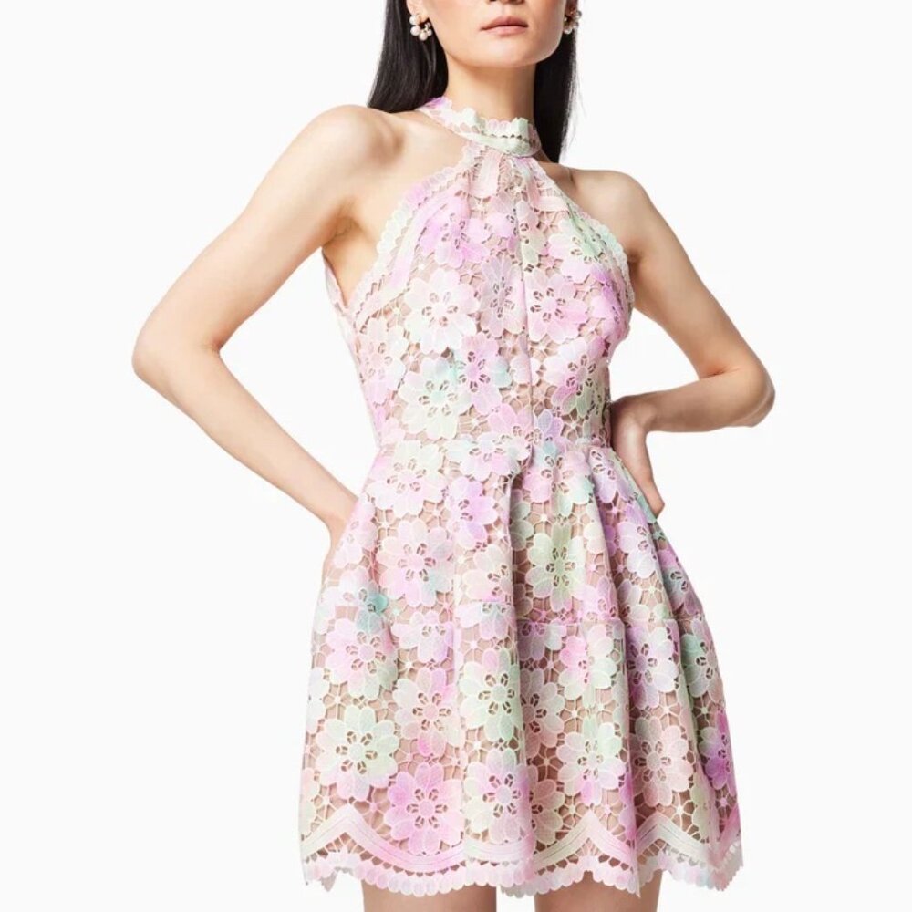 NWT Elliatt Zadar Halter Backless Mini Dress Medium US 6